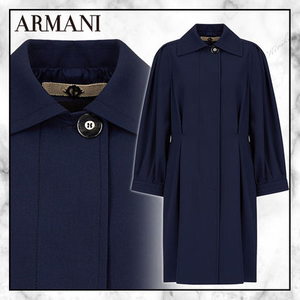 ◆GIORGIO ARMANI 20AW ◆ワイドスリーブガバルディンコート◆青 ◆GIORGIO ARMANI 20AW ◆ワイドスリーブガバルディンコート◆青