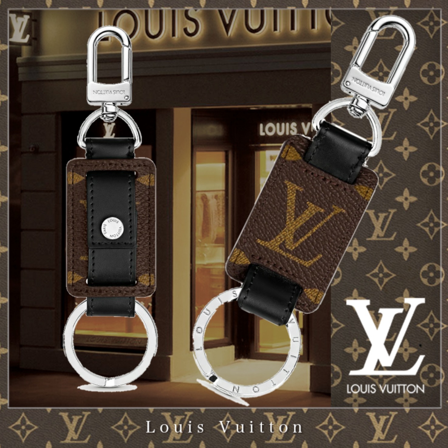 21CR【直営買付】Louis Vuitton ポルト クレ・LVスナップ★人気 21CR【直営買付】Louis Vuitton ポルト クレ・LVスナップ★人気