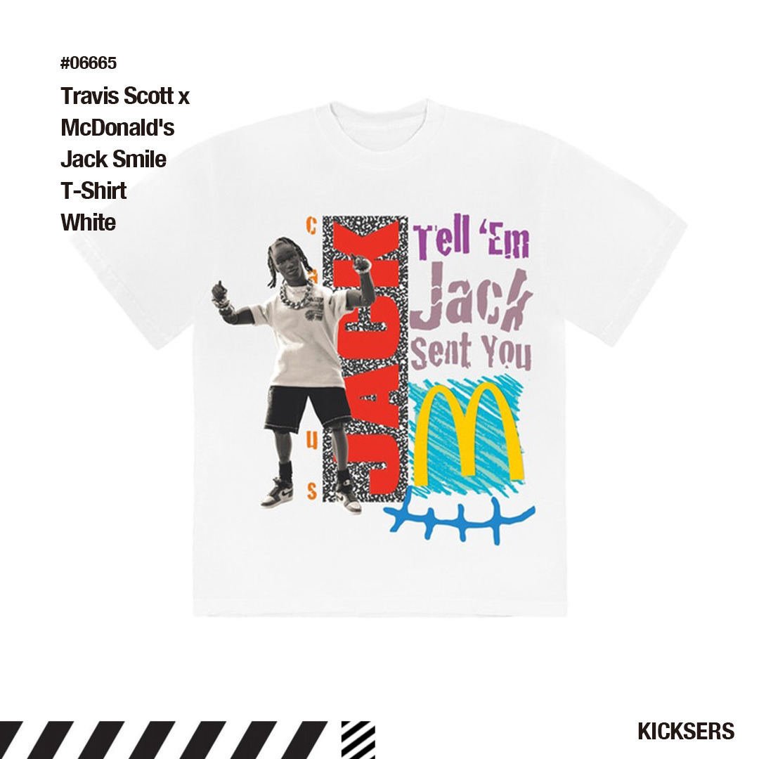 人気話題コラボ！Travis Scott x McDonald's Jack Smile Tee