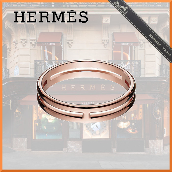 HERMES☆ ARIANE アリアンヌ ピンクゴールド ウェディングリング