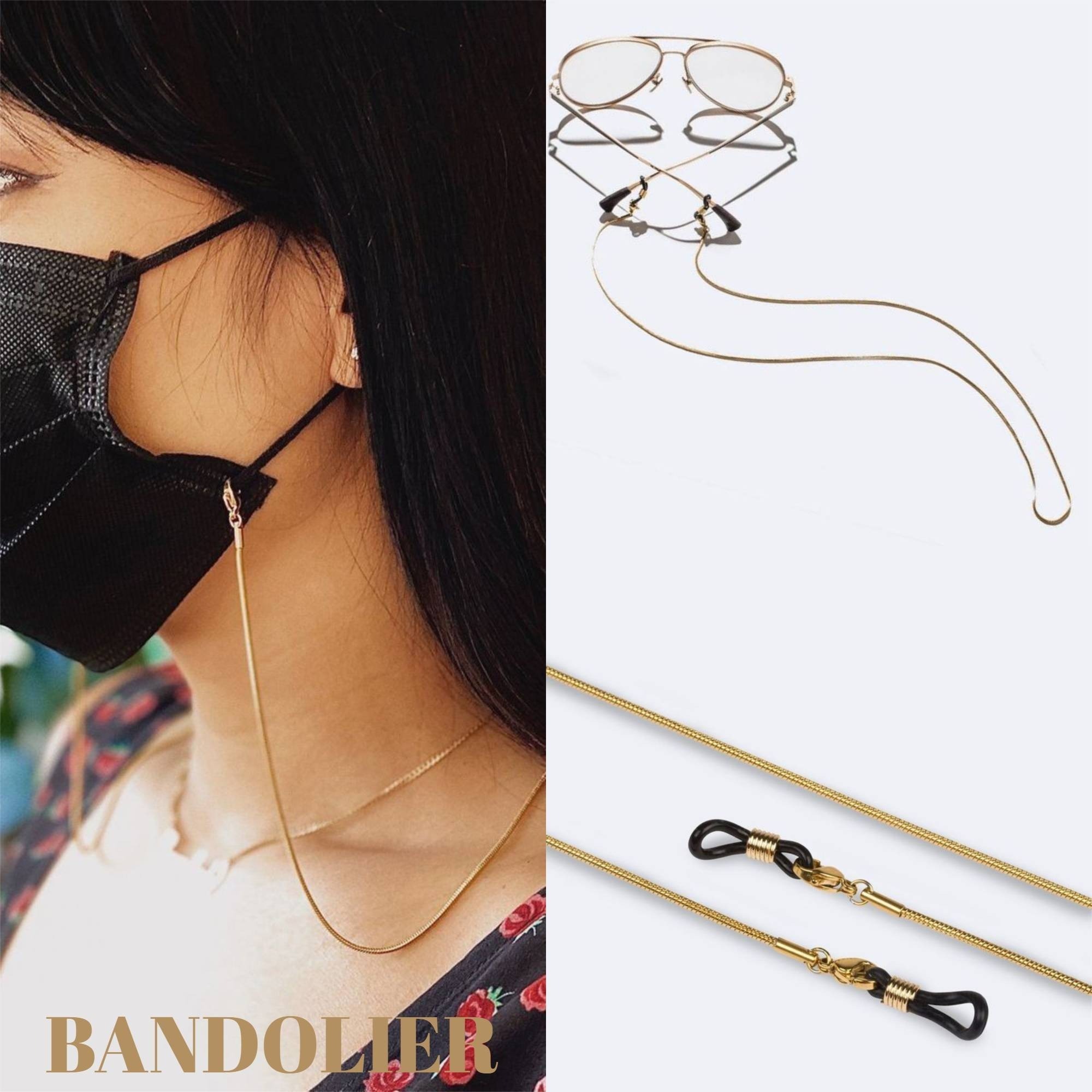 Bandolier Ellaスマホケースとおそろいで♪マスクチェーンメガネ