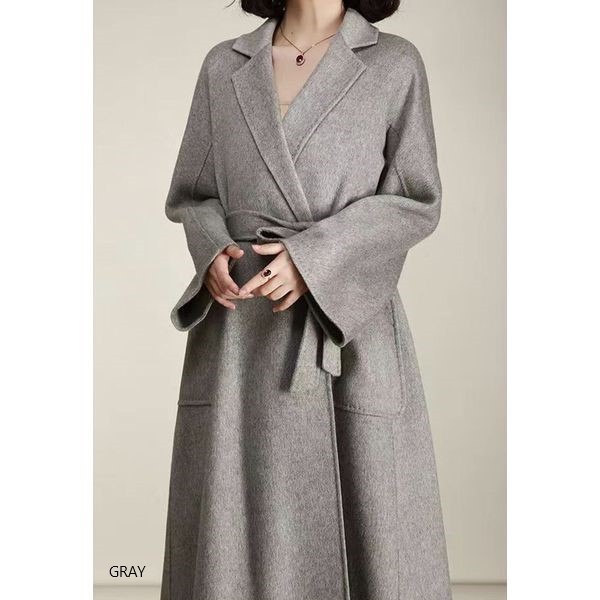 LCO-2011-021 リバーコート ウール カシミヤ ローブ ロング LCO-2011-021 リバーコート ウール カシミヤ ローブ ロング