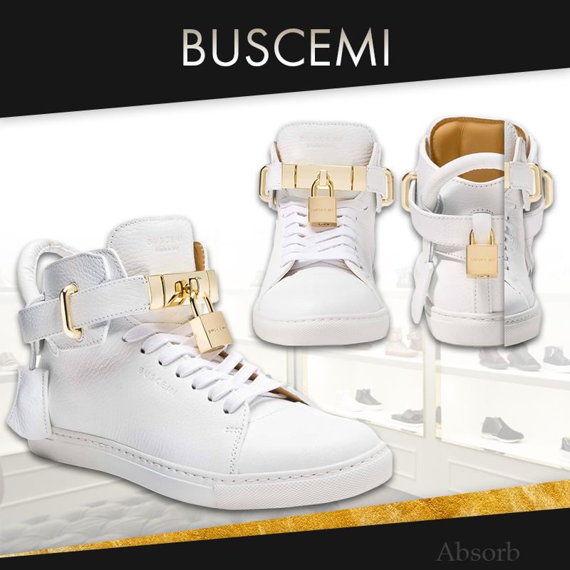 【20AW NEW】buscemi_men / 100MMハイトップスニーカー / WHITE