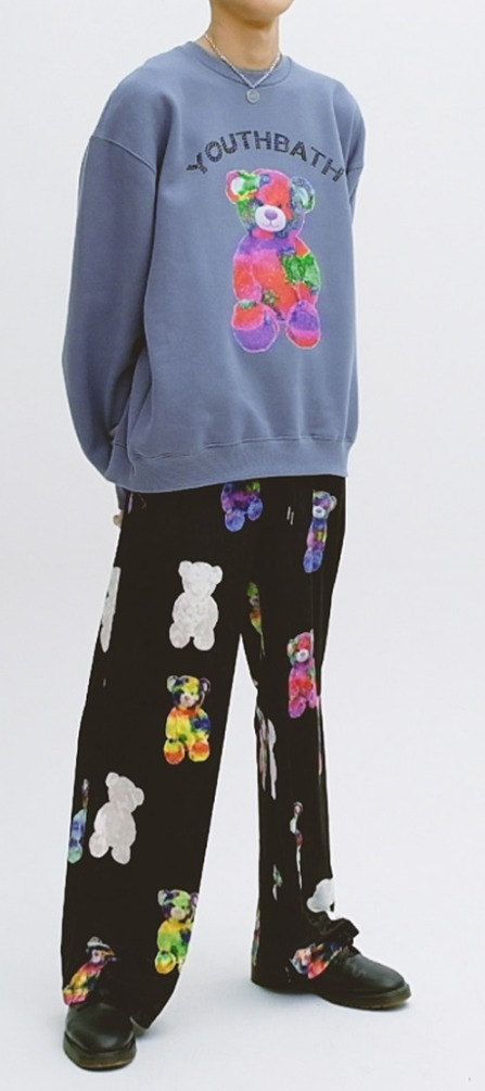 ☆人気☆【YOUTHBATH】☆VELOUR GRAPHIC PANT.S☆ベロアパンツ