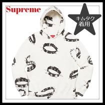 キムタク着用　SUPREME STUDDED COLLARS HOODED SWEATSHIRT