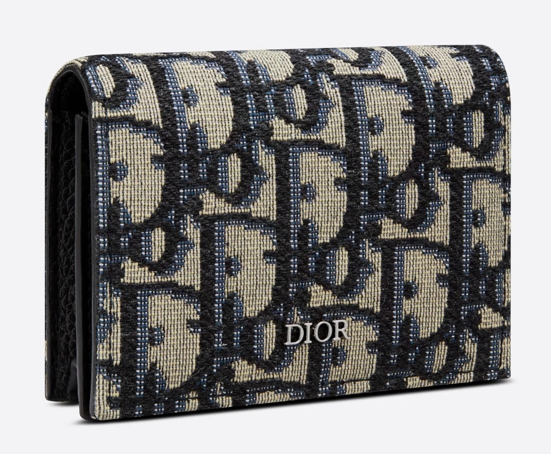 DIOR ビジネスカードケース オブリーク ジャカード すぐ届く