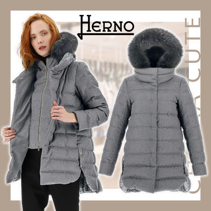 カシミヤ HERNO x ダウンジャケット・コート(レディース) - 海外通販の