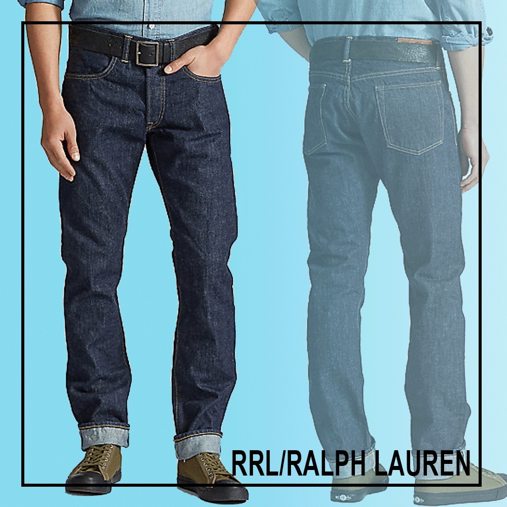 RRL ハイ スリム フィット セルビッジ ジーンズ 33/32 eva.gov.co