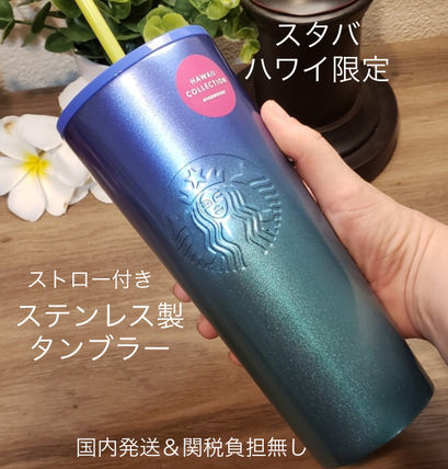 Starbucks タンブラー・水筒 【Starbucks☆ハワイ】ステンレス製ストロー付タンブラー710ml