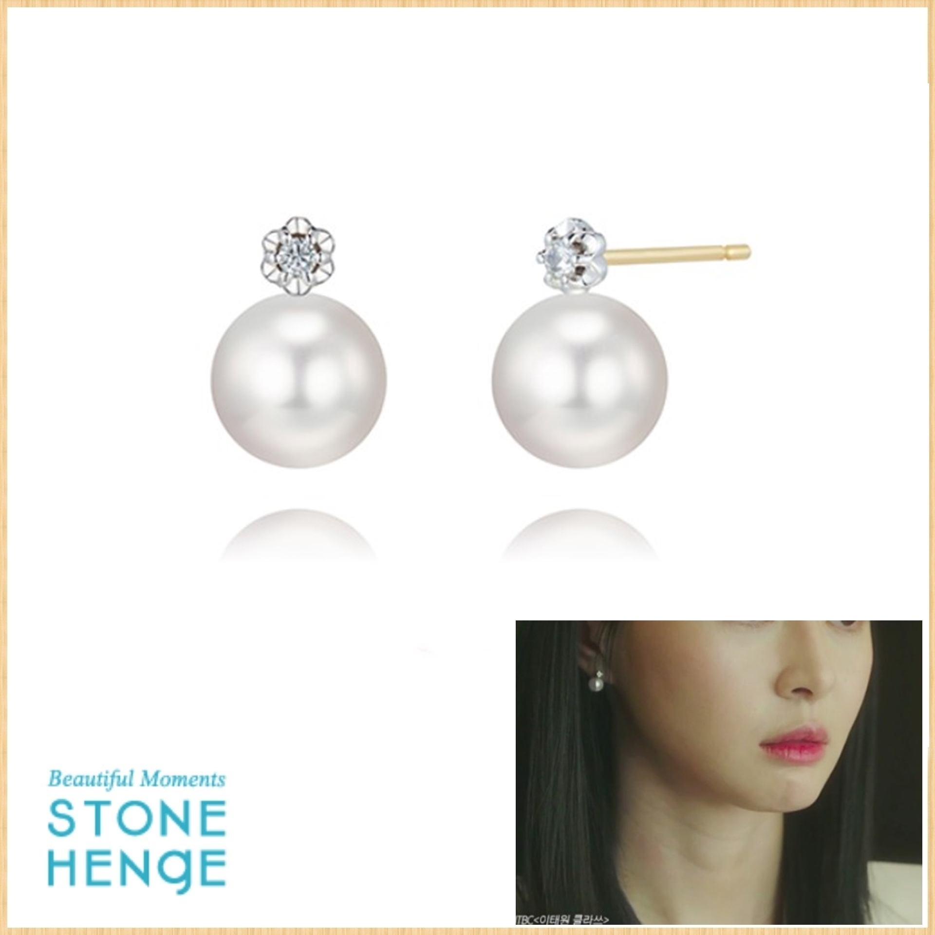 STONE HENgE 「Honeymoon」Diamond 14K ピアス イテウォンクラス