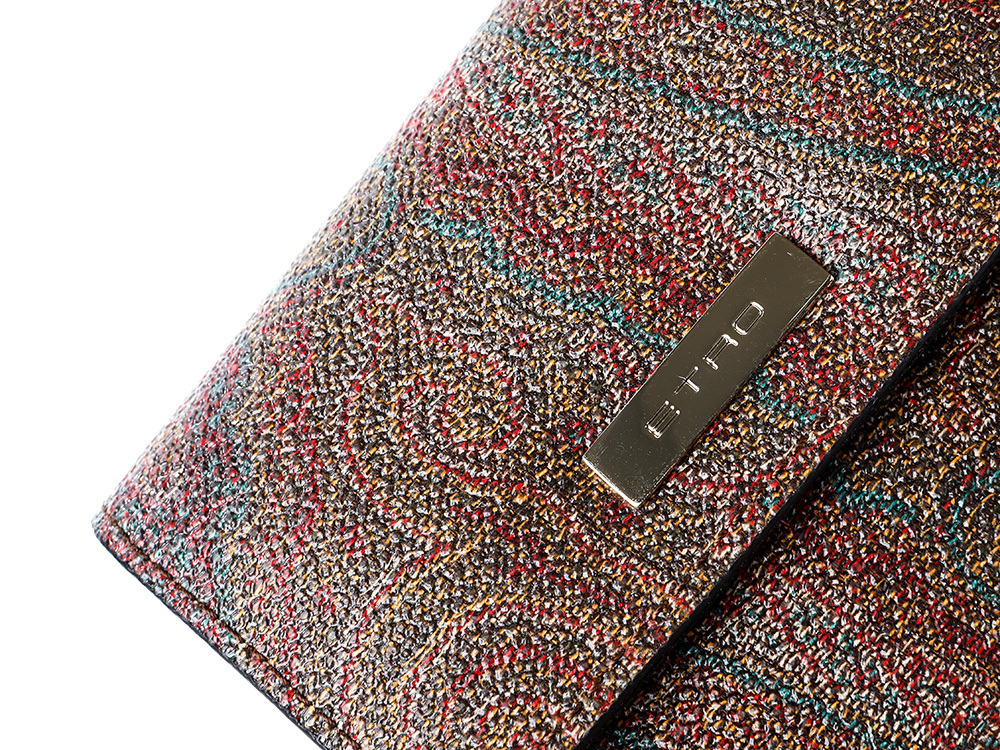 ETRO★ ペイズリー レディース 折りたたみ財布_0H796 8030 8000 ETRO☆ ペイズリー レディース 折りたたみ財布_0H796 8030 8000