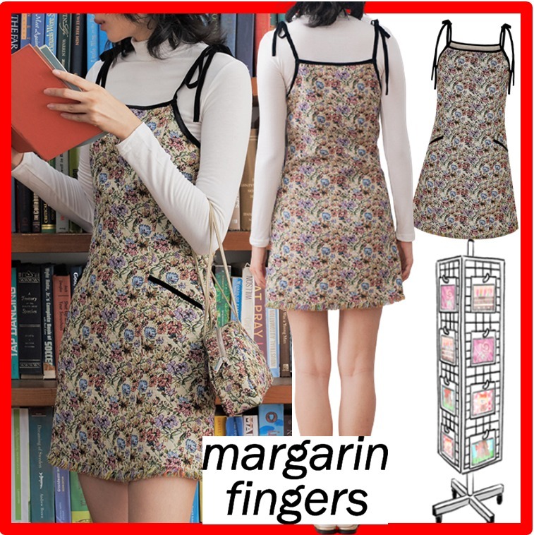 ☆韓国の人気☆Margarin Fingers☆jacquard mini one piec.e☆