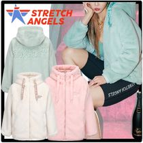 送料・関税込★STRETCH ANGELS★Eco fur fleece zip-up jacke.t