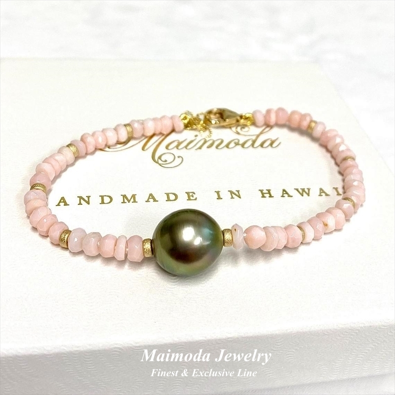 タヒチアンパール ピンクオパール ブレスレット Maimoda Jewelry