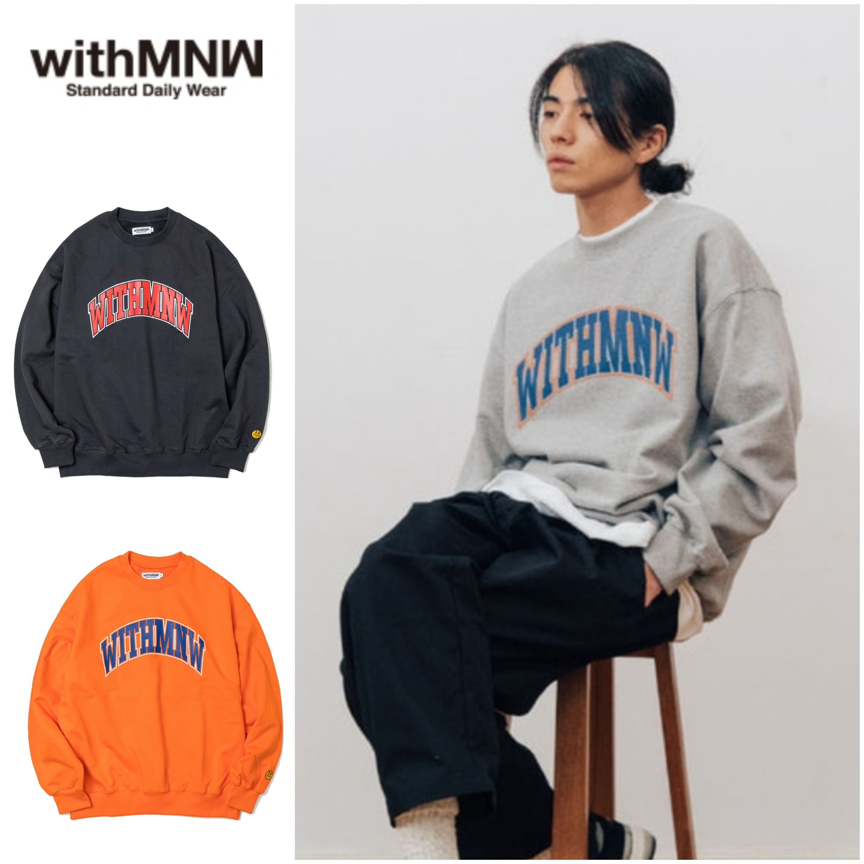 withMNW◆ARCH LOGO CREWNECK ◆Enhypen JAY着用品◆
