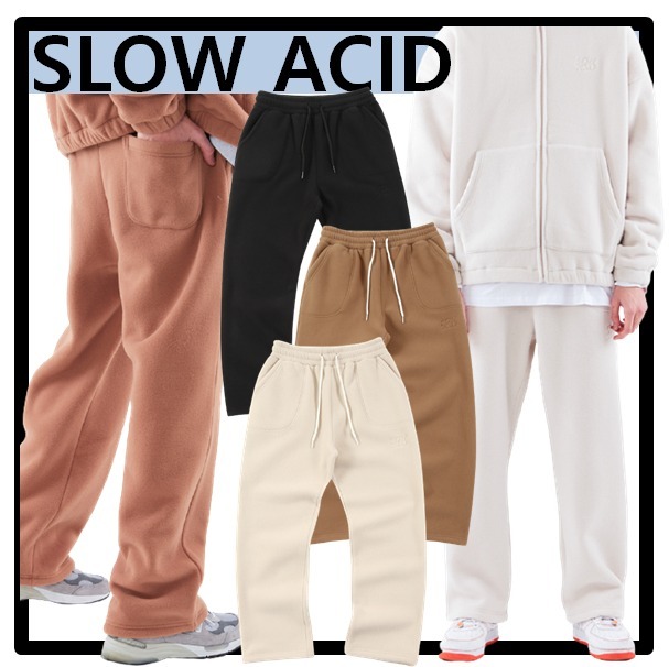 ☆送料・関税込☆SLOW ACID★Stitch Embroidery Fleece Pant.s★