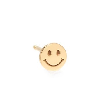 Zoe Chicco 14K スタッドピアス ゴールド 金 スマイル