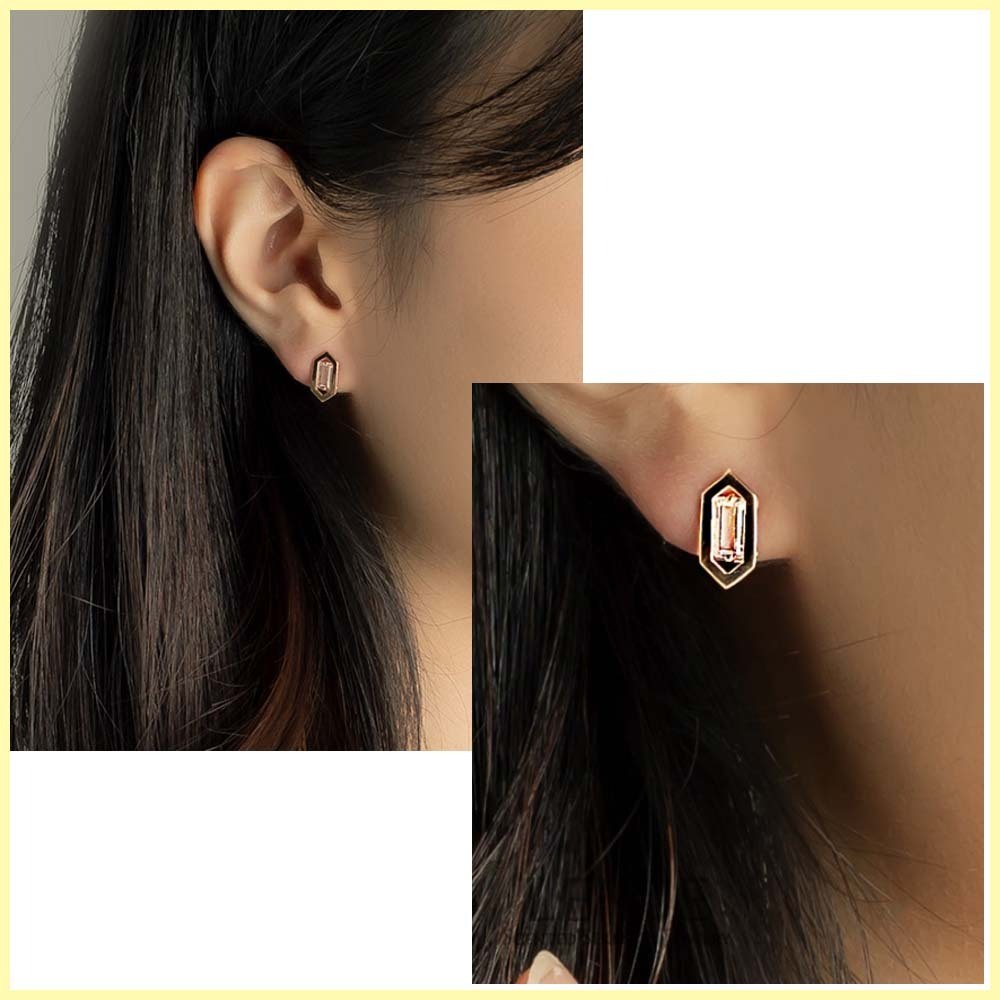 Lenue(レヌー)香りジュエリー☆14kgold Arniaハチの巣ピアス_2色