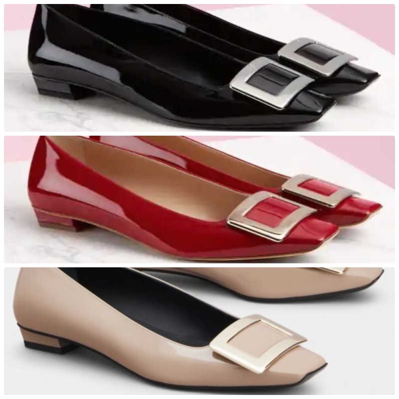 【Roger Vivier】パテントレザー ベルビビエ パンプス