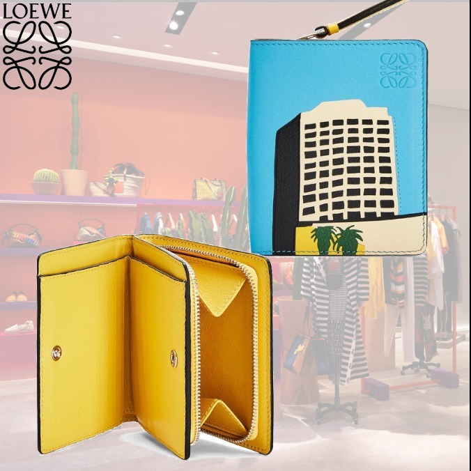 2021年春の LOEWE★クラシックカーフ★L.A.シリーズ コンパクトウォレット 折りたたみ財布 2021年春の LOEWE★クラシックカーフ★L.A.シリーズ コンパクトウォレット 折りたたみ財布