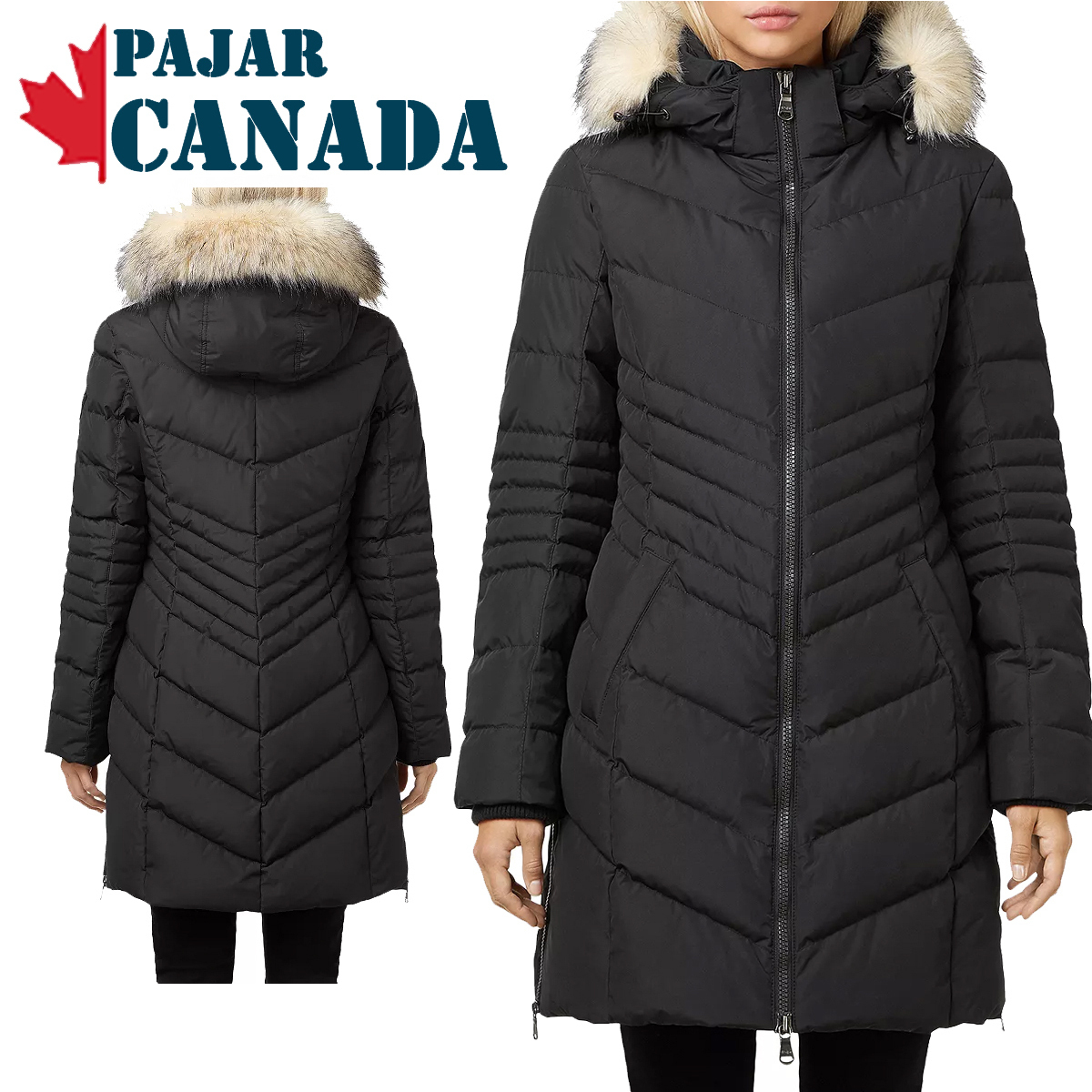 特別価格！Pajar Canada Fox Fur-Trim Down ダウンジャケット