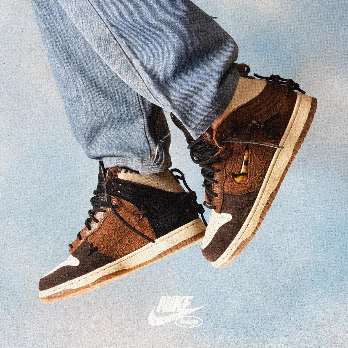 スニーカー Nike Dunk High Bodega Legend Fauna Brown CZ8125-200