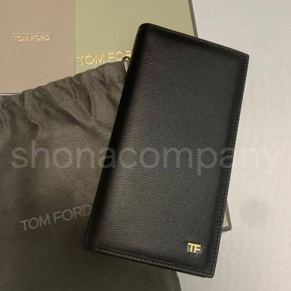 【関税込】TOM FORD トムフォード◆ロゴ レザー 長財布