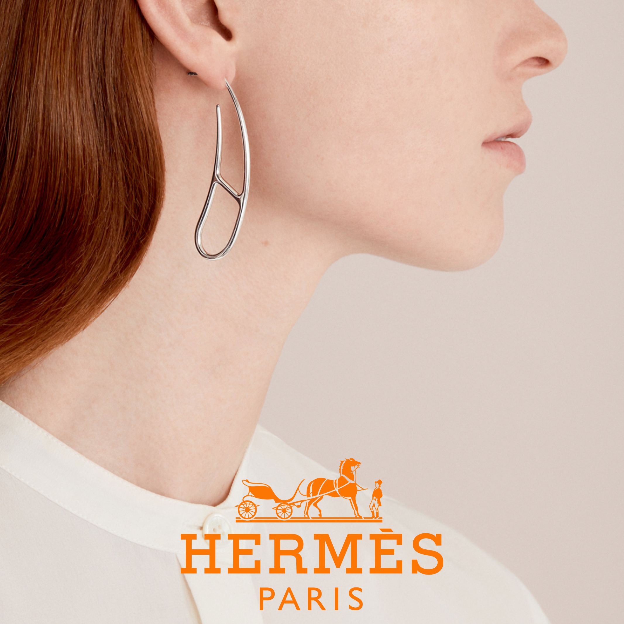 Hermes★Chaine d'Ancreツイストピアス
