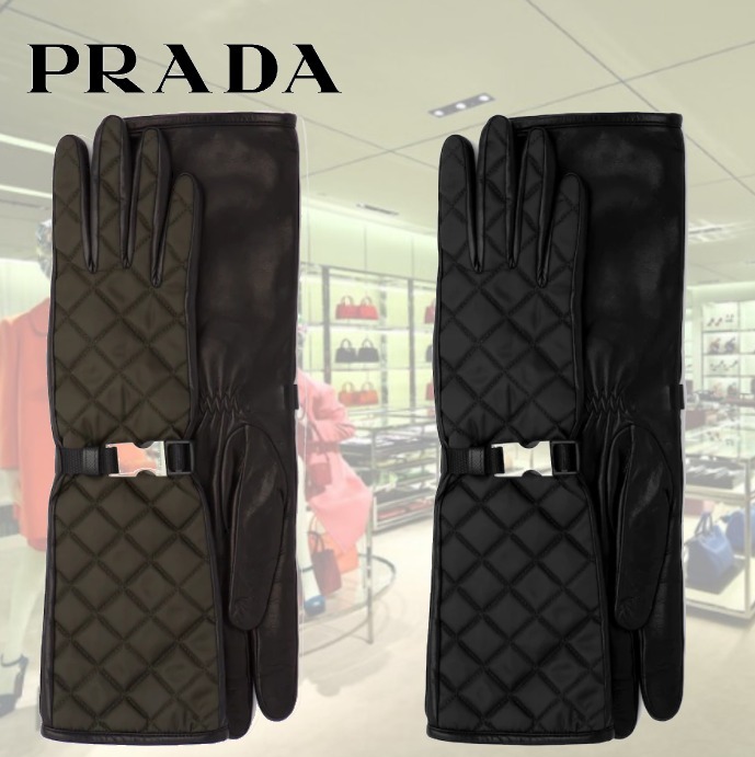 【予約中!】 【20AW】ナイロンナッパレザー手袋◆プラダ◆ 手袋 【予約中!】 【20AW】ナイロンナッパレザー手袋◆プラダ◆ 手袋