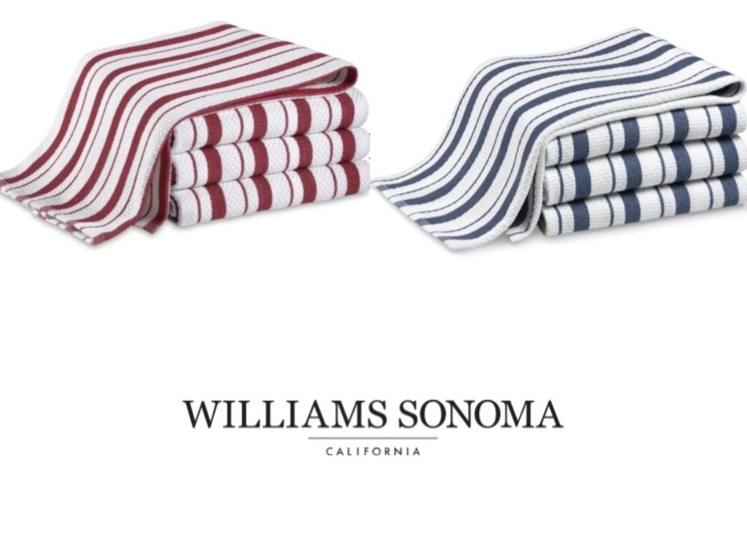 ギフトにも☆Williams Sonoma☆人気 キッチンタオル ４枚セット