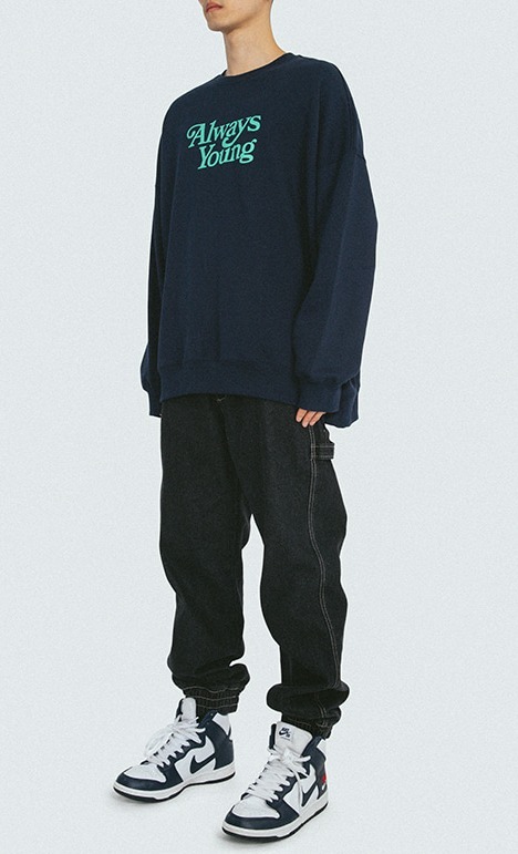 ☆韓国の人気 ☆【MARKM】☆Always Young Crewnec.k☆Tシャツ