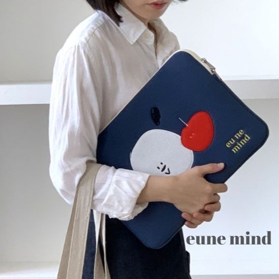 韓国デザイン【eune mind】PCポーチ 13インチ