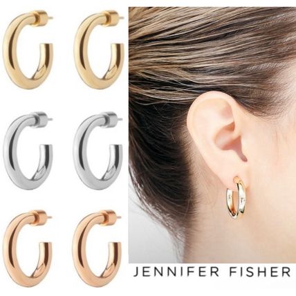 JENNIFER FISHER Earrings Costume Jewelry Casual Style Blended Fabrics Street Style