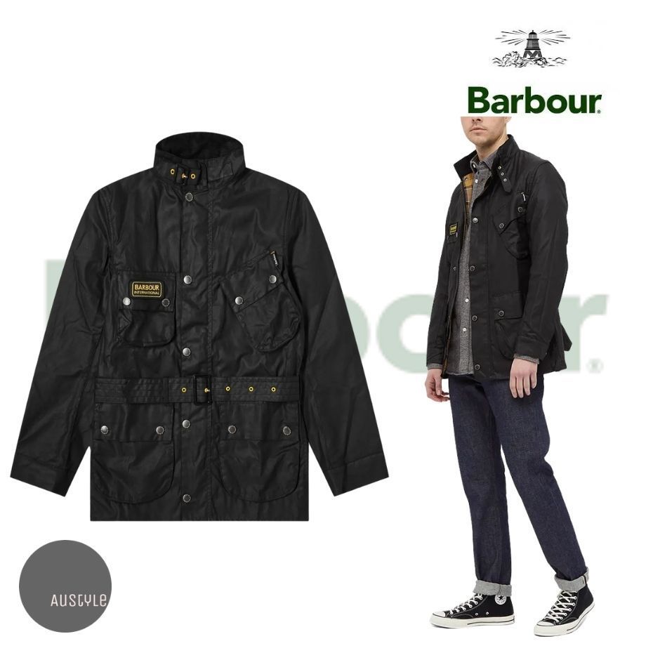 □BARBOUR(バフアー)□INTERNATIONAL SLIM WAX JACKET/Black
