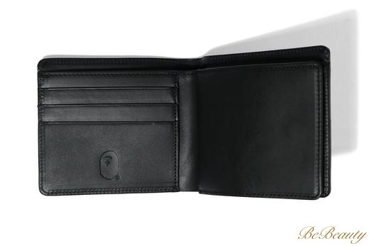 A BATHING APE 折りたたみ財布 A BATHING APE◆SOLID CAMO LEATHER WALLET 牛革 財布(5)
