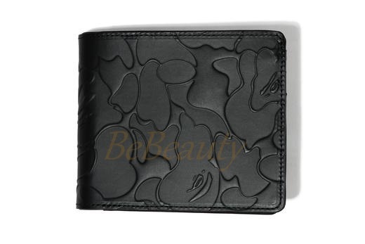 A BATHING APE 折りたたみ財布 A BATHING APE◆SOLID CAMO LEATHER WALLET 牛革 財布(4)