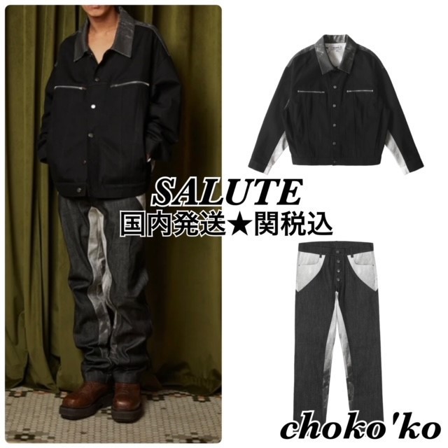 関税送料込【SALUTE】UNWASHED セットアップ 消費税無し