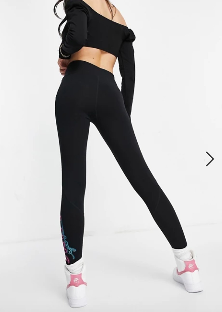 DKNY パンツ 国内発送★DKNY裾ロゴ付きレギンズ(6)