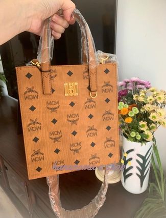 MCM Monogram Unisex Canvas Blended Fabrics Street Style 2WAY (MMTAAKC02BK001, MMTAAKC02CO001) MCM Monogram Unisex Canvas Blended Fabrics Street Style 2WAY (MMTAAKC02BK001, MMTAAKC02CO001)