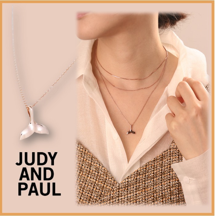 JUDY AND PAUL★プレーリードル ローズゴールド ネックレス