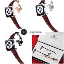 LONGVADON】AppleWatchベルト☆ Caiman Women's Brown (Longvadon