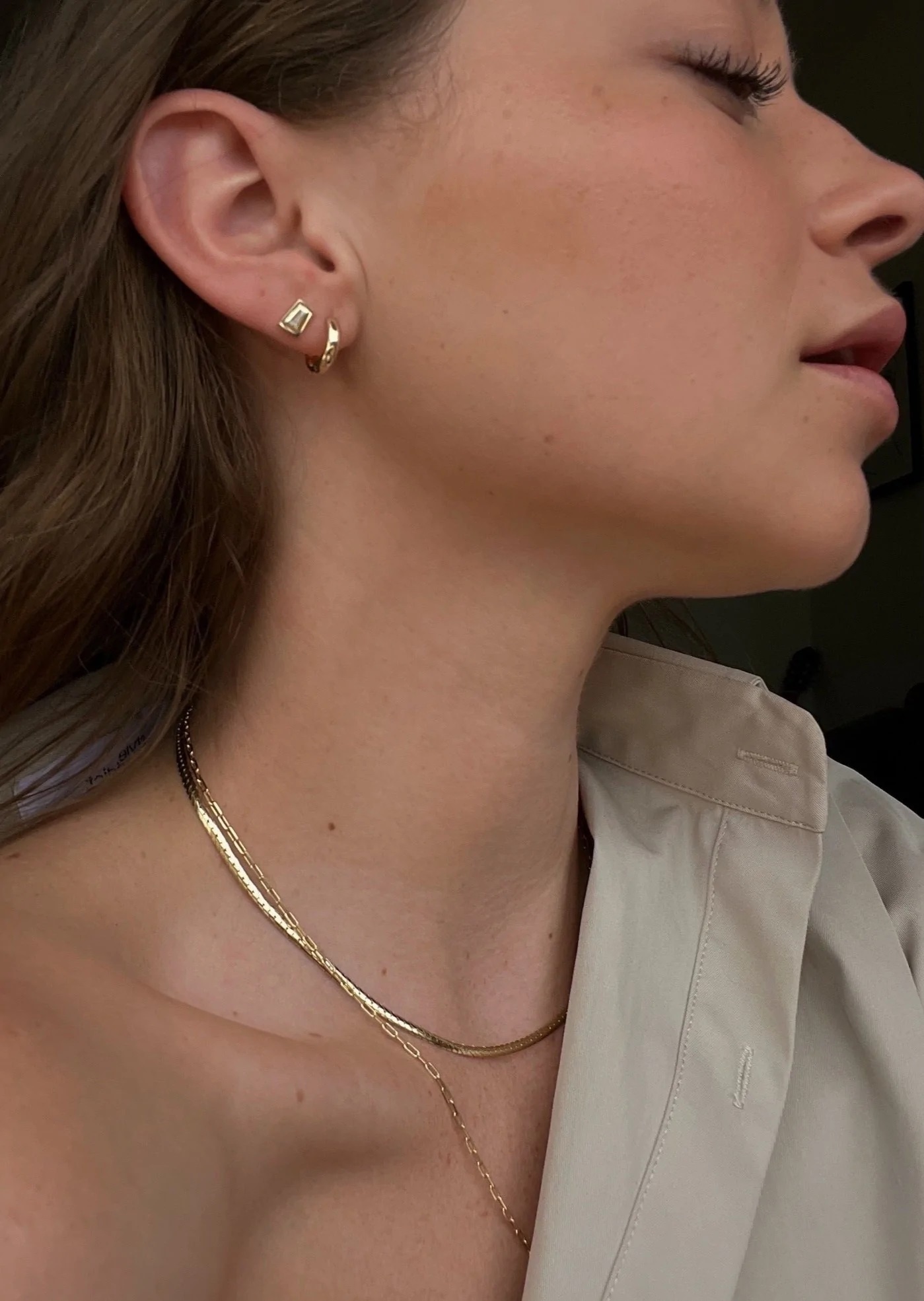 KINNSTUDIO】Kennedy Herringbone Chain Iネックレス