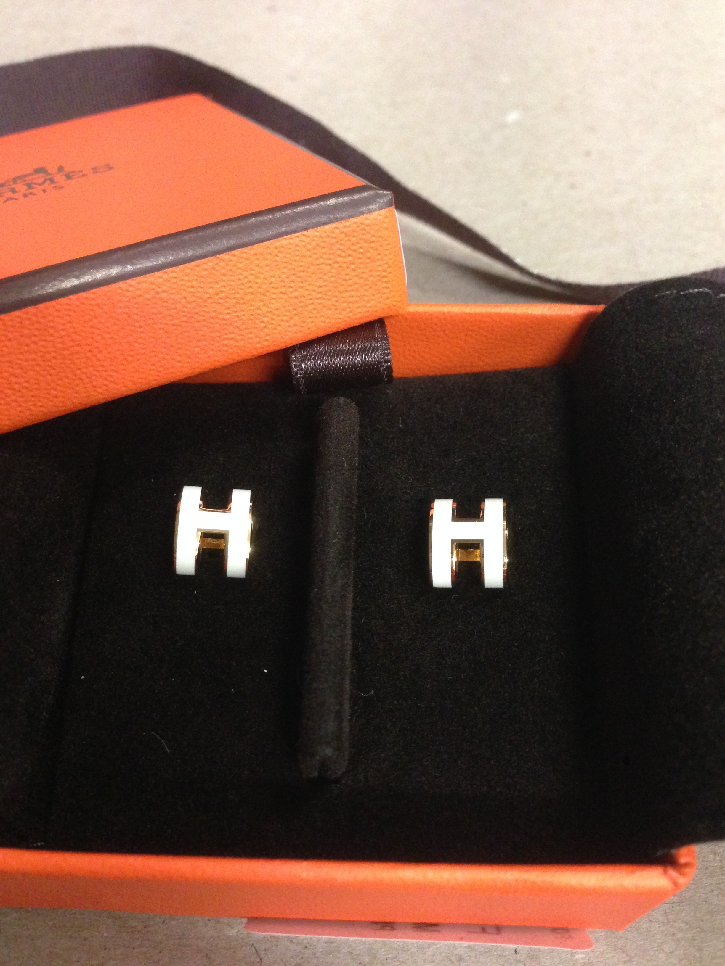 HERMES★ミニ ポップH★ピアス 《Mini Pop H》