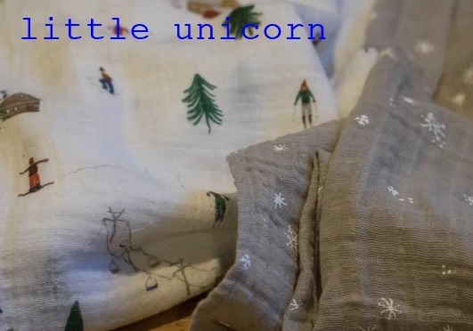 little unicorn おくるみ・ブランケット LittleUnicorn Powder Partyおくるみモスリンスワドル2点Set(9)