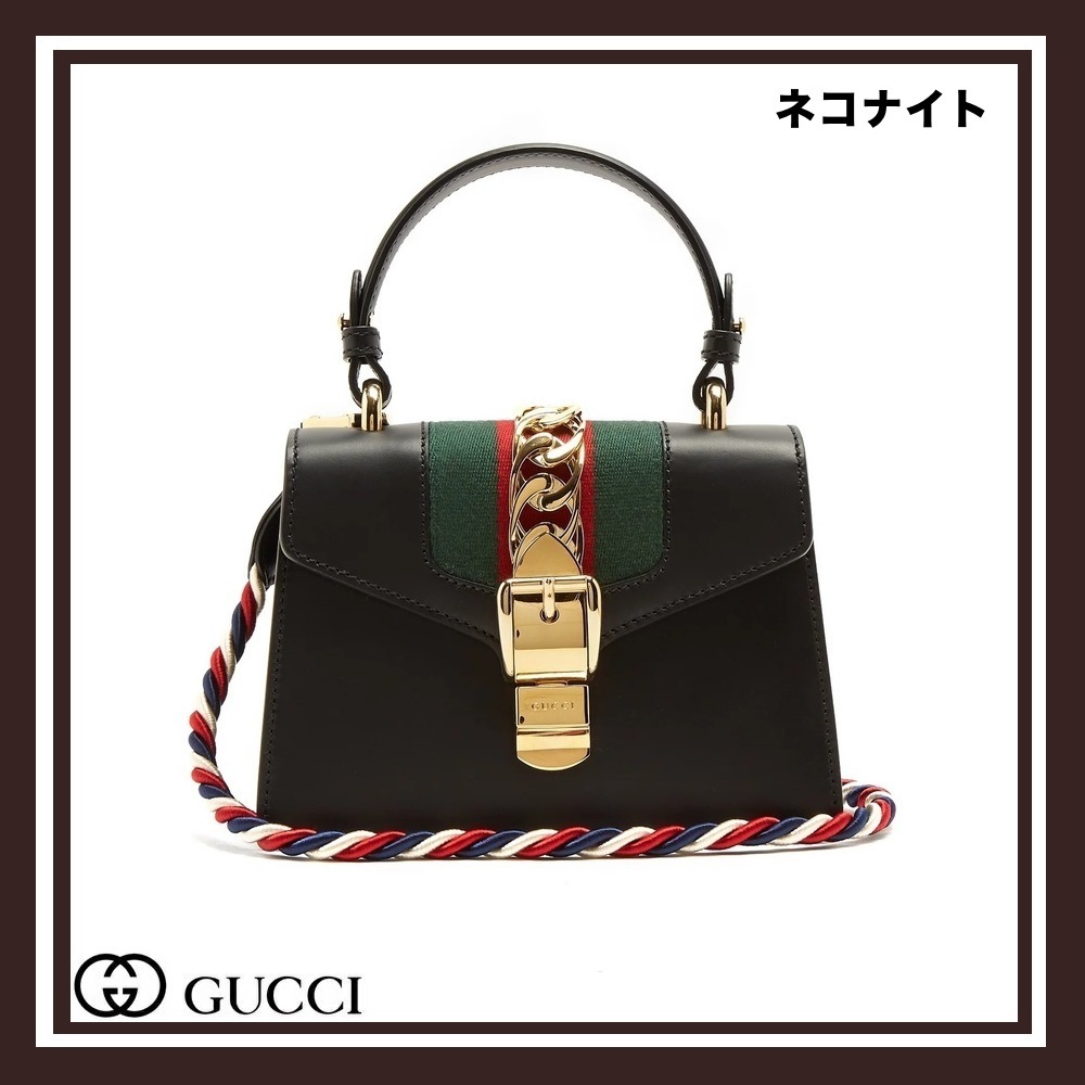 【国内配送】★GUCCI★ シルヴィ ミニ レザーバッグ