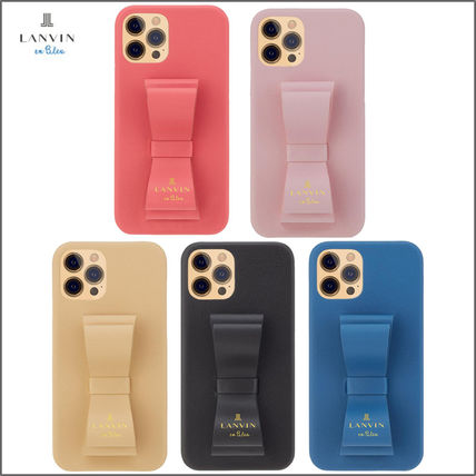 LANVIN en Bleu iPhone・スマホケース LANVIN en Bleu ランバン リボン iPhone11/12/SEケース