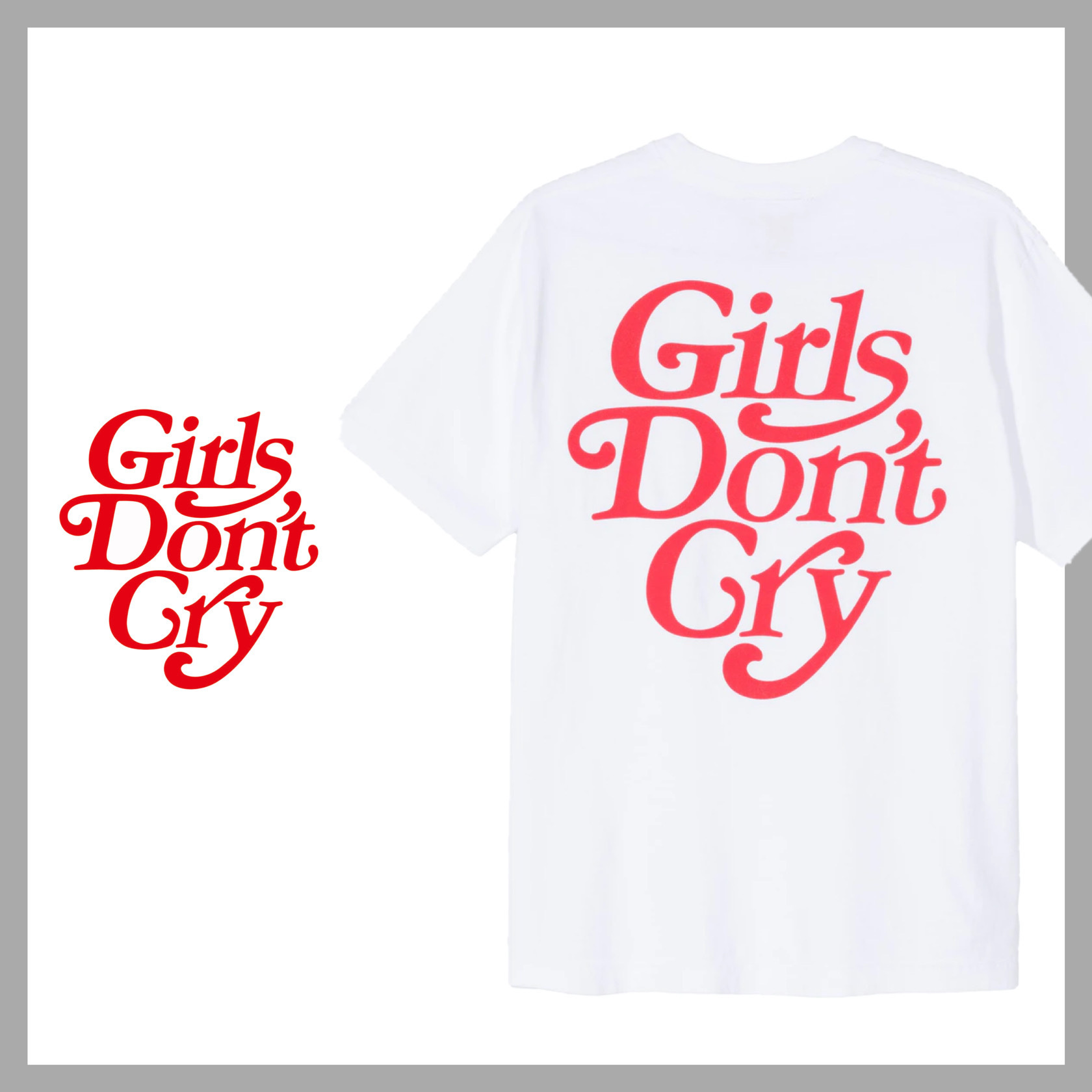 Girls Don´t Cry ガールズドントクライ ロゴ Tシャツ ホワイト 新品