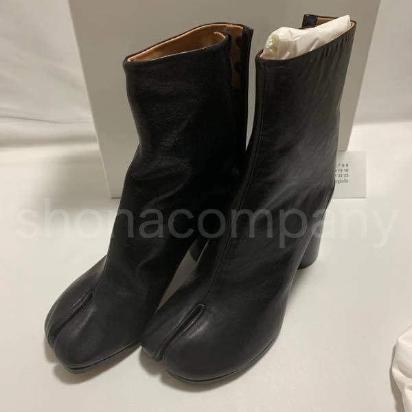 【関税込】人気◆MAISON MARGIELA◆Tabi レザー アンクル ブーツ