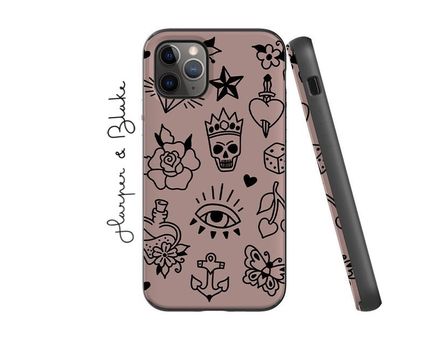 【Harper & Blake】お洒落カード収納ミラー付スマホケース トラ Harper & Blake】お洒落カード収納ミラー付スマホケース トラ