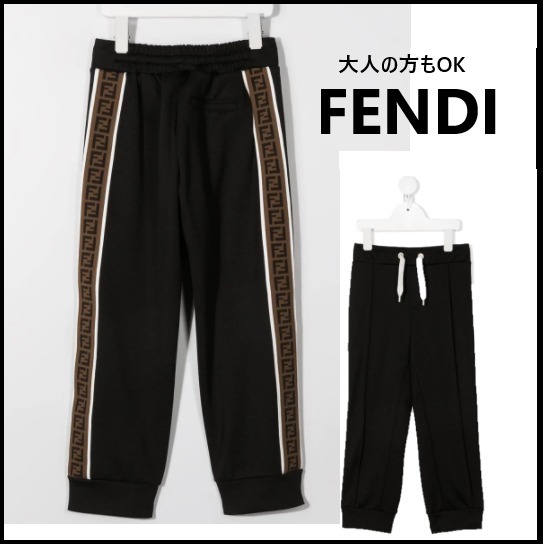 ★大人もOK★【FENDI】サイドロゴパネル パンツ 関税送料込